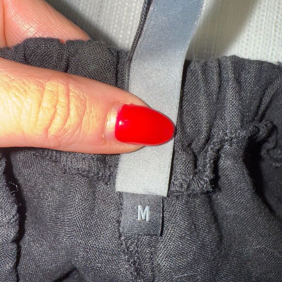 Cynthia Ashby A Line Linen Pant - Black M - Picture 7 of 9